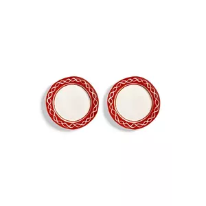 &k amsterdam set de farfurii pentru desert festivo M/22, 5 cm culoarea maro imagine