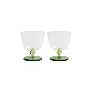 &k amsterdam set de pahare de vin petal 200 ml 2-pack culoarea verde imagine