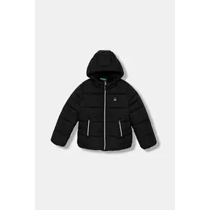 United Colors of Benetton geacă copii culoarea negru, 2LETCN04Y imagine