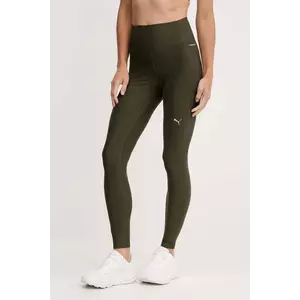 Puma leggins de antrenament culoarea verde, uni, 527452 imagine