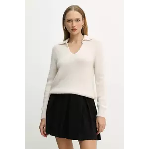 Morgan pulover din amestec de alpaca culoarea bej, light, MCLO imagine