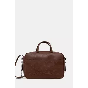 Weekend Max Mara poșetă de piele PALOS culoarea maro, 2525516085600 imagine