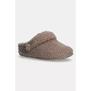 Crocs papuci copii CLASSIC COZZZY SLIPPER culoarea verde, 210856 imagine