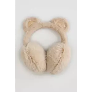 Coccodrillo earmuffs copii culoarea bej, ACCESSORIES imagine
