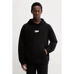 MM6 Maison Margiela hanorac de bumbac x MM6 Wardro culoarea negru, cu glugă, uni, SH0GU0033.M25025.900 imagine