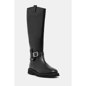 Barbour ghete de piele Theodora culoarea negru, cu toc plat, LFO0783BK91 imagine