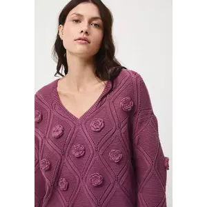 Medicine pulover culoarea violet imagine