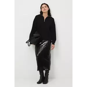 Medicine pulover culoarea negru, cu turtleneck imagine