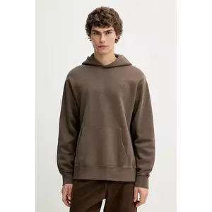 Levi's bluză culoarea maro, cu glugă, uni, A8435 imagine