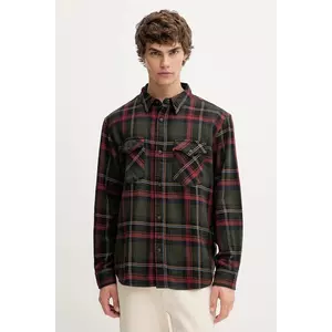 Levi's cămadă din bumbac culoarea verde, cu guler clasic, relaxed, A1919 imagine