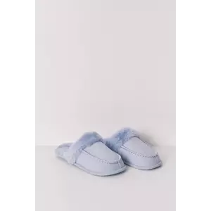 women'secret papuci de casă MIX AND MATCH TIE AND STRIPES culoarea violet, 4992536 imagine