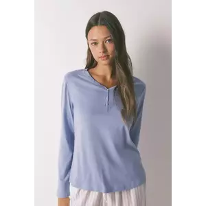 women'secret longsleeve din bumbac culoarea violet, 3272283 imagine