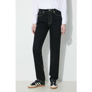 Kenzo jeansi Solid Asagao Straight femei medium waist, FD62DP2106C1.BM imagine