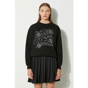 Kenzo hanorac de bumbac Constellation Emb Classic femei, culoarea negru, cu imprimeu, FE62SW1654MF.99J imagine