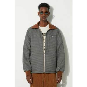 Kenzo geaca cu doua fete Reversible Elevated Coach Jacket barbati, culoarea bej, de tranzitie, FE65BL0639OI.11 imagine