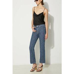 Kenzo jeansi Bara Cropped Fit Jeans femei high waist, FE62DP2296J3.DS imagine