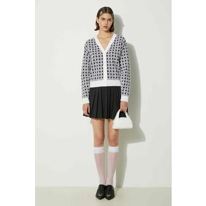 Kenzo cardigan din amestec de lana Weave Cardigan culoarea alb, FE62CA4723CA.02 imagine