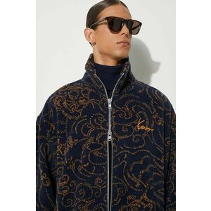 Kenzo hanorac fleece Star Tiger Jacket culoarea albastru marin, modelator, FE65BL2094FB.79 imagine