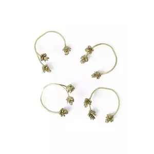 ferm LIVING inele de șervețel 4-pack culoarea galben imagine