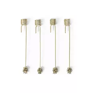 ferm LIVING sfesnic decorativ 4-pack culoarea galben imagine