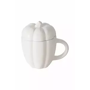 Boltze cană cu capac 550 ml culoarea alb imagine