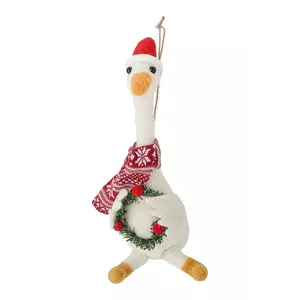 Bloomingville ornament pentru pomul de crăciun 6 x 22 x 12 cm culoarea alb imagine