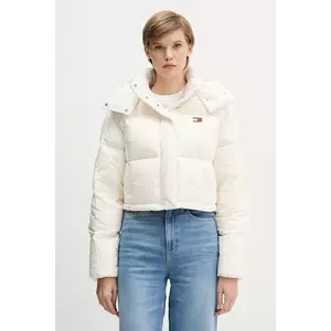 Tommy Jeans geacă de puf culoarea bej, de iarna, oversize, DW0DW21624 imagine