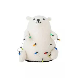 Bloomingville lampă decorativă 14 x 15 x 12 cm culoarea alb imagine