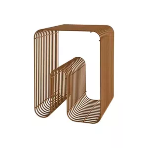 AYTM masă pliantă cu tavă 32, 4 x 32, 4 x 43 cm culoarea galben imagine