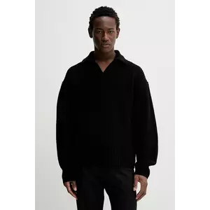 Filippa K pulover de lână culoarea negru, călduros, 31897 imagine