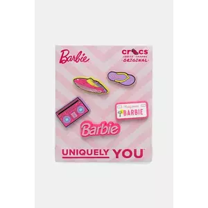 Crocs butoane încălțăminte pentru copii Barbie Retro 5 Pck 5-pack culoarea roz, 10015775 imagine