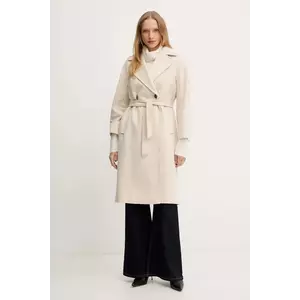 Weekend Max Mara palton de lână RESINA culoarea bej, 2525016102600 imagine