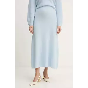 BOSS Orange fustă din amestec de lână maxi, evazați, 50548955 imagine