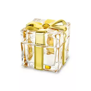 home & lifestyle recipient cu capac 8 x 8, 5 x 8, 5 cm culoarea galben imagine