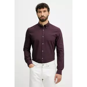 Lindbergh camasa din bumbac culoarea bordo, 30.225020 imagine