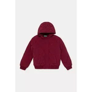 United Colors of Benetton geacă copii culoarea bordo, 2IGGCN06M imagine