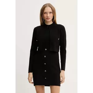 Morgan rochie culoarea negru, mini, mulata, RMCASSY imagine