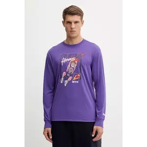 Puma longsleeve culoarea violet, cu imprimeu, 632903 imagine