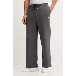 Puma pantaloni de trening culoarea gri, uni, 632067 imagine