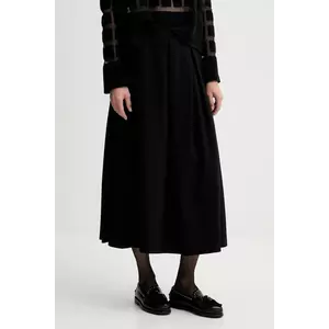 Liviana Conti fusta culoarea negru, midi, evazati, L5WI40 imagine