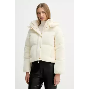 Elisabetta Franchi jachetă de catifea culoarea bej, de iarna, PI82D56E2 imagine