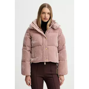 Elisabetta Franchi jachetă de catifea culoarea roz, de iarna, PI82D56E2 imagine