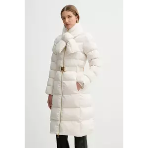 Elisabetta Franchi geacă culoarea bej, de iarna, PI84D56E2 imagine