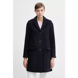 United Colors of Benetton haină cu lână culoarea bleumarin, 2V0PDN062 imagine