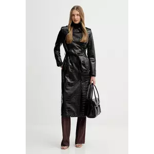 Elisabetta Franchi palton culoarea negru, SP00358E2 imagine