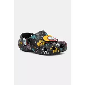 Crocs papuci copii CROCS CLASSIC NIGHTMARE MULTI CLOG culoarea negru, 211420 imagine