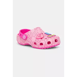 Crocs papuci copii CROCS CLASSIC MATTEL PINK BARBIE CLOG culoarea roz, 211407 imagine