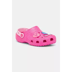 Crocs papuci copii CROCS CLASSIC MATTEL PINK BARBIE CLOG culoarea roz, 211406 imagine