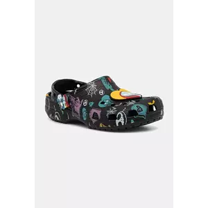 Crocs papuci Classic Nightmare Multi Clog culoarea negru, 211419 imagine