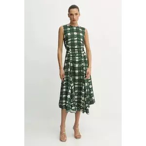 Stine Goya rochie culoarea verde, midi, evazati, SG-AW25-D162-2429 imagine